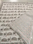 Jaipuri Razai Hand Block Print Katha Quilt, Reversible, Free Shipping. Fixed Price $160.00.