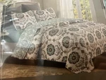 Susan Emma Wonderland Teal Gray Beige 3PC Full/queen Quilt/shams Set Nwt. Fixed Price $30.00.