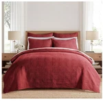 Levtex Mills Waffle King/cal Quilt & Sham Set Red Cotton (106X92IN). Fixed Price $125.99.