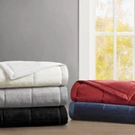 Madison Park Reversible Plush Heiq Smart Temperature Down Alternative Blanket. Fixed Price $171.03.