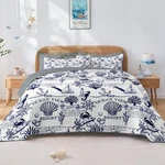 Pamnest Quilt Set Twin Size, Nautical Beach Ocean 2 Pcs Soft Cover Beddin.... Fixed Price $61.56.