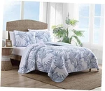 Tommy Bahama - Quilt Set, 100% Sot & Reversible Cotton Bedding, Twin. Fixed Price $101.25.