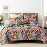 Qucover Oversized King Quilt, 100% Cotton California Boho Style B.... Fixed Price $120.44.