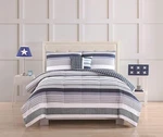 My World Mason Reversible 4-PC. Stripe Full Microfiber Quilt Set. Fixed Price $49.99.