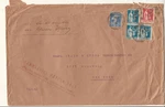 1936 Cover Stern & Calais Via Southampton Per Rms Queen Mary Maiden Voyage. Fixed Price $15.00.