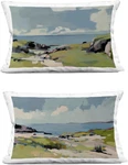 Breezy Bay Landscape Indoor Throw Pillow - 14X20, Blue Decorative Accent. Fixed Price $119.99.