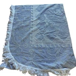 Bates Maine Heritage Weavers Matelasse King Abigail Adams Bedspread Usa Blue. Fixed Price $125.00.