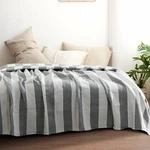 Ntbay Multilayer Muslin Natural Cotton Twin Bed Blanket, 68 X 92 Inches, Striped. Fixed Price $22.99.