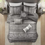 Madison Park 7-PIECE Cozy Comforter Set, Luxurious Damask Design, All Season. Fixed Price $207.99.