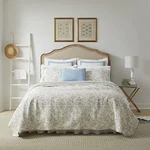 Laura Ashley Home - Amberley Collection Quilt Set 100% Cotton, Breathable &. Fixed Price $114.90.