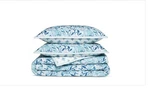Aqua Printed Reversible King Quilt & Shams 3PC Set Blue New. Fixed Price $85.00.