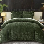 Ivellow Crushed Velvet Comforter Set Green King,. Fixed Price $104.83.