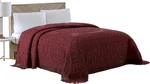 Beatrice Home Fashions Medallion Chenille Bedspread, Full, Burgundy. Fixed Price $92.99.