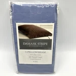 Charter Club Damask Stripe King Pillow Sham Blue. Fixed Price $24.99.