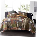 Visimisi Cotton Bedspread Quilt Sets Reversible Queen Size Patchwork Brown. Fixed Price $116.75.