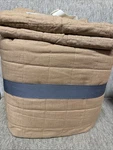 Queen Heavyweight Linen Blend Quilt - CASALUNA+2 Standard Shams ,brown. Fixed Price $130.00.