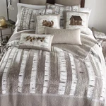 Donna Sharp Birch Forest **king** Quilt Farmhouse Rustic Country Gray Brown New. Fixed Price $190.00.