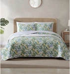 Tommy Bahama Paradise Point Full Queen Quilt Set Floral Tropical Reversible. Fixed Price $64.99.