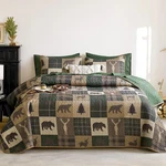 Rustic/patchwork/country,reversible Lightweight Bedspread Set - Gg Home. Fixed Price $30.99.