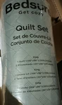 Bedsure King Set, Quilted Weave Pattern, Green, 106X96. Fixed Price $60.45.