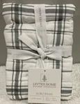 Levtex Home Holiday Collections 26X26IN Euro Sham Gray Plaid. Fixed Price $14.95.