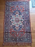 Vintage 60S Colorful Runner Chair Cover 145 90 Cm 57 35"MADE East Germany. Fixed Price $290.00.