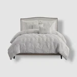 Swift Home White Plush Floral Pintuck Comforter 3-PIECE Set, Full/queen Size. Fixed Price $32.40.
