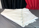 Peacock Alley Full/queen Off White Ruffled Edge Coverlet Blanket 100% Cotton. Fixed Price $125.00.