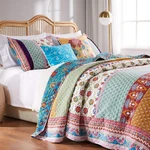 Greenland Home Thalia Quilted Bedding Set, 3-PIECE King/cal King, Tango, One .... Fixed Price $151.44.