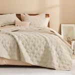 Litanika Oversized King Quilt Bedding SET,120X120INCH Super Oatmeal Comf.... Fixed Price $114.05.