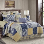 Virah Bella - Garden Walk In Bluebell Lightweight Reversible Quilt Set. Fixed Price $89.95.