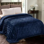 Whale Flotilla Flannel Fleece Size Blanket For KING(90"X104"), Navy Blue. Fixed Price $44.99.