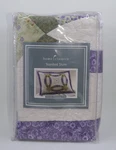 Home Classics Standard Sham Double Wedding Ring Purple Green Nwt New 20"X26". Fixed Price $19.99.