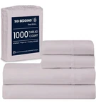 Sgi Bedding 16 Cali King Sheet 1000 Thread Count 100% Luxury Egyptian Cotton. Fixed Price $134.99.