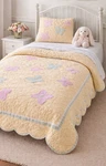 Pottery Barn Kids Butterfly Twin Quilt Yellow Pastel Appliqu Girls Bedding+sham. Fixed Price $74.95.