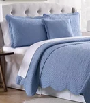 Modern. Southern. Home (belk) Scalloped Tiles Quilt Blue Full/queen 90X90 New. Fixed Price $65.00.