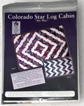Quilt Pattern Colorado Star Log Cabin Little Foot Ltd. Fixed Price $9.95.