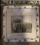 Elise & James Home Palm Tree Twin Quilt Set New Package Reversible. Fixed Price $44.99.