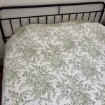 Laura Ashley Bedford King 3PC Cotton Quilt & Sham Set Reversible Green. Fixed Price $70.00.
