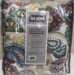 Mi Zone Bedding Set; Coverlet, Sham & Pillow Twin/txl Paisley Decor. Fixed Price $29.95.