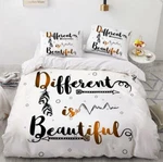 3D Feather English ZHUA722 Bed Pillowcases Quilt Duvet Cover Set Queen King Zoe. Fixed Price $85.95.