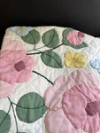 Vtg Hand Made Quilt Applique Embroidery Floral Bouquet Pink Full Queen 82 X97. Fixed Price $265.00.
