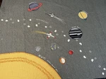 Pottery Barn Kids Outer Space Full-queen Quilt + 2 Standard Shamsl. Euc. Fixed Price $148.99.