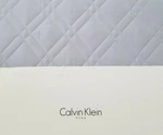 Calvin Klein Embroidery Silver / Blue Queen Quilt Nip. Fixed Price $165.75.