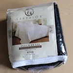 Superior Diamond Solitaire Jacquard Matelass 100% Cotton Black Bedspread, King. Fixed Price $99.95.