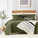Roaringwild Green King Size Quilt Bedding Sets With Pillow Shams, Olive. Fixed Price $53.81.