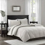 Madison Park Harper Velvet King/cali Quilt Bedding Set Ivory. Fixed Price $99.99.