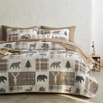 Wake Cloud - Rustic Quilt Set, Cabin Lodge Christmas Bear Moose Deer Wildlife. Fixed Price $49.68.