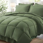 Zzlpp Comforter Set 7 Pieces, Olive Green Full/queen, 01 -. Fixed Price $51.46.