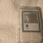 Martha Stewart Embroidered Matelasse Scalloped / Coverlet, 1 Sham White, Twin. Fixed Price $59.99.